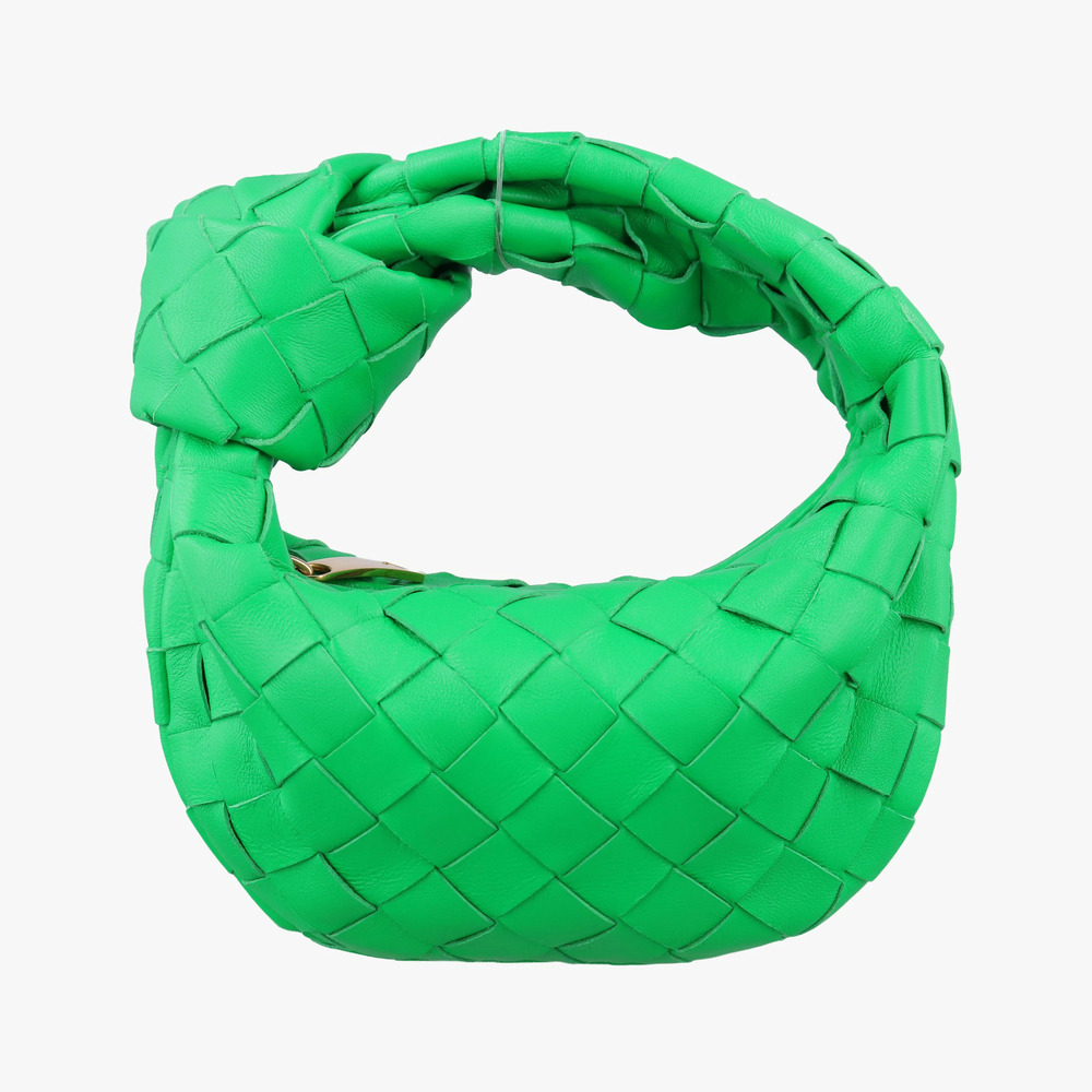 Bottega Veneta The Jodie Lambskin Green